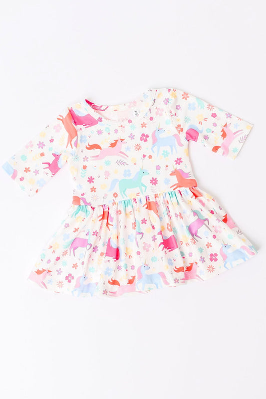 Unicorn Wish Twirl Bodysuit Romper