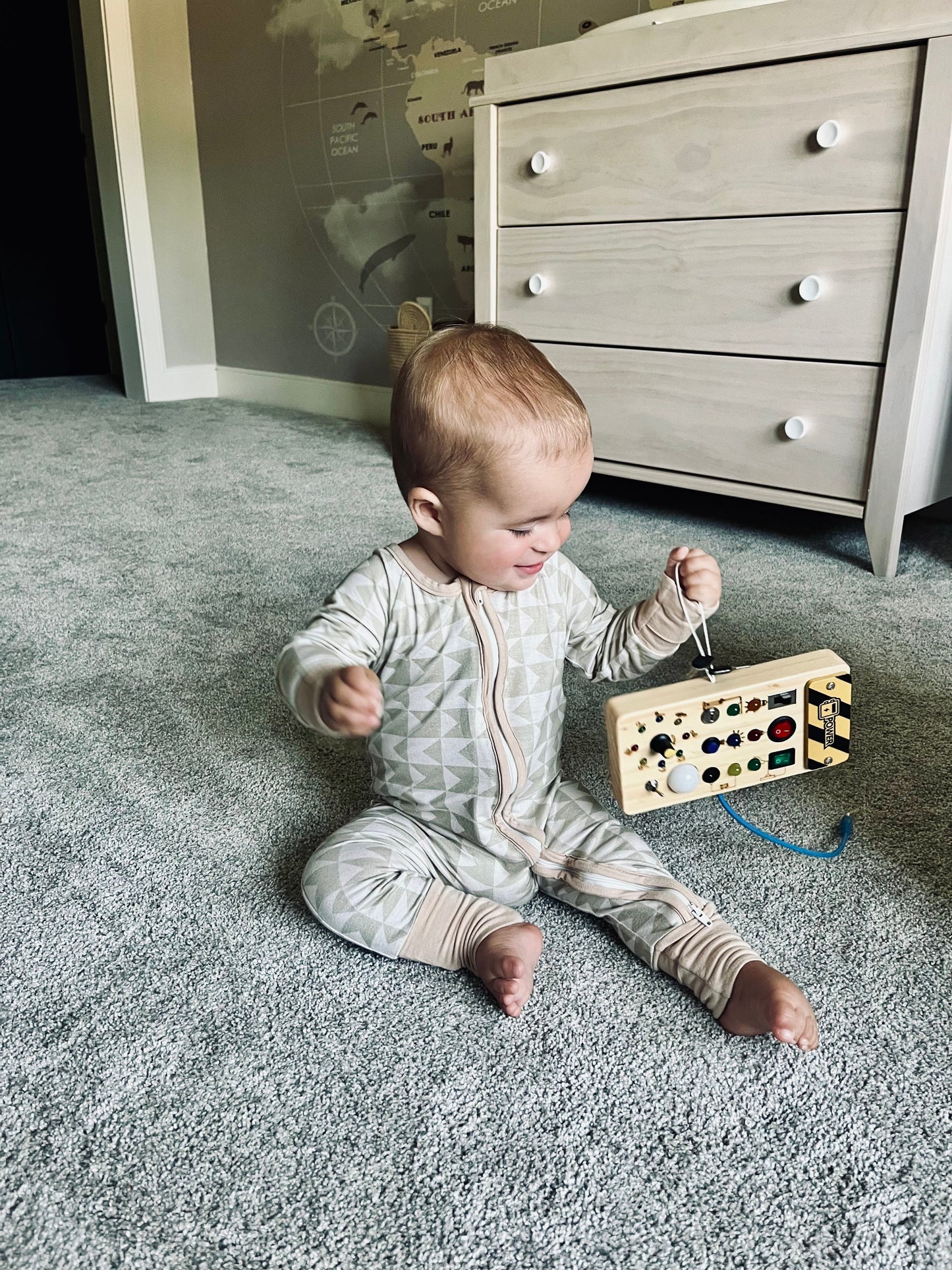 Geometric Bamboo Sleeper | Soft Baby Pajamas