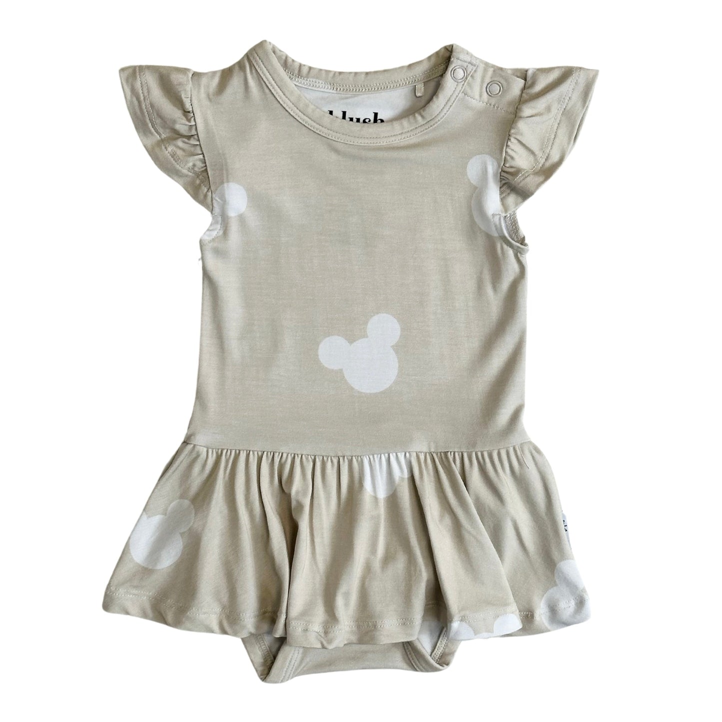 Sad Beige Mouse - Bodysuit Romper Dress