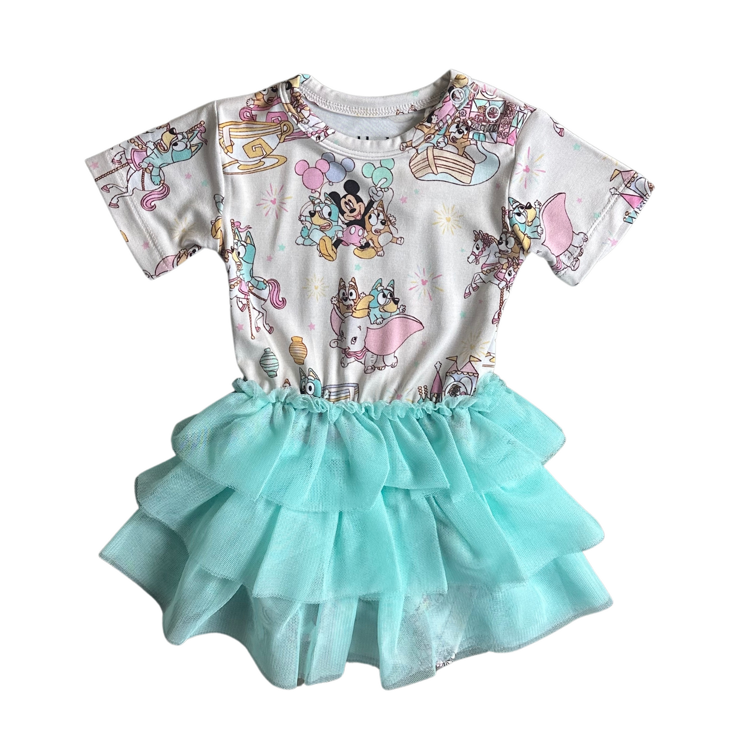 Pastel Park - Tutu Bodysuit Romper Dress