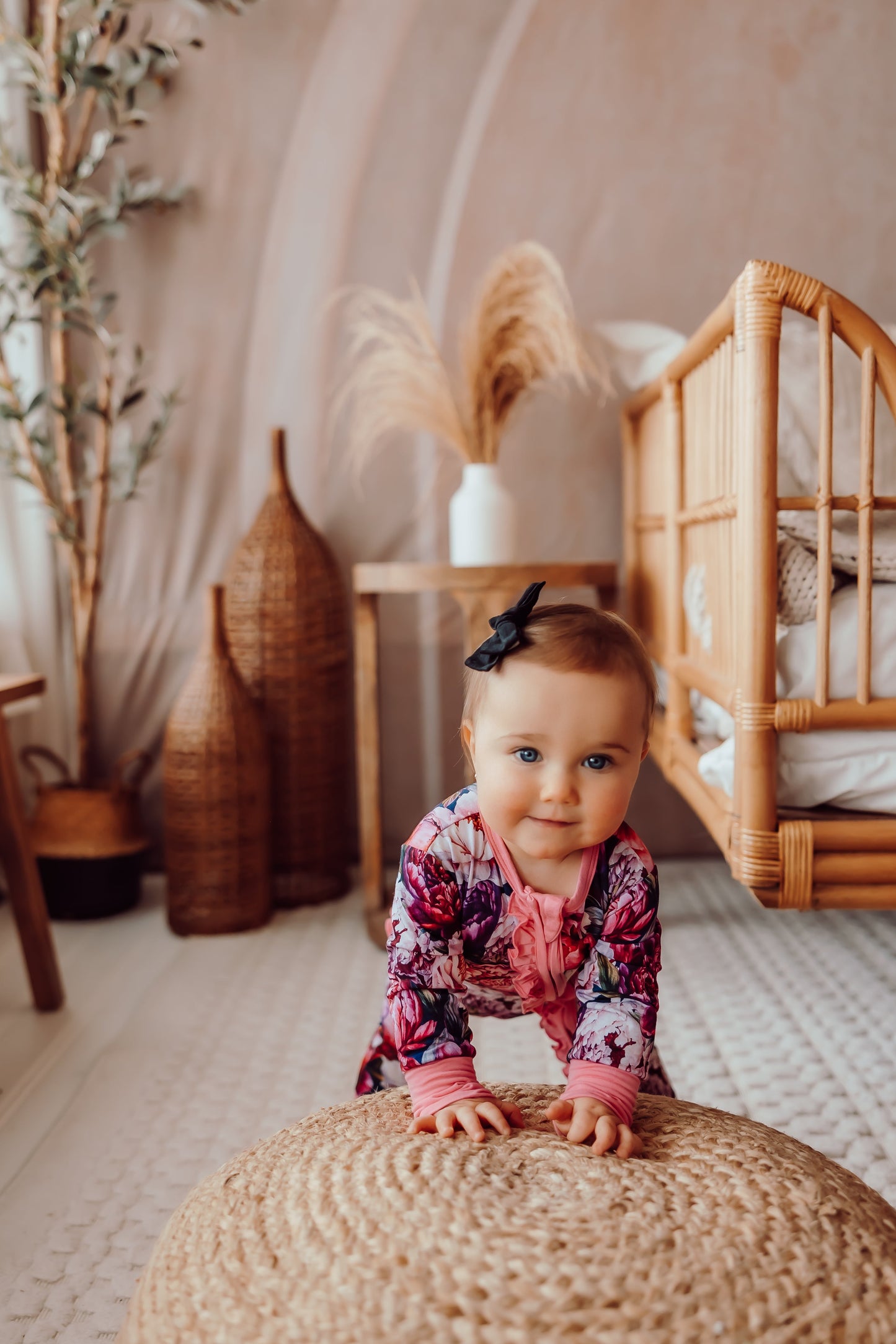 Penelope Convertible Sleeper Floral Romper