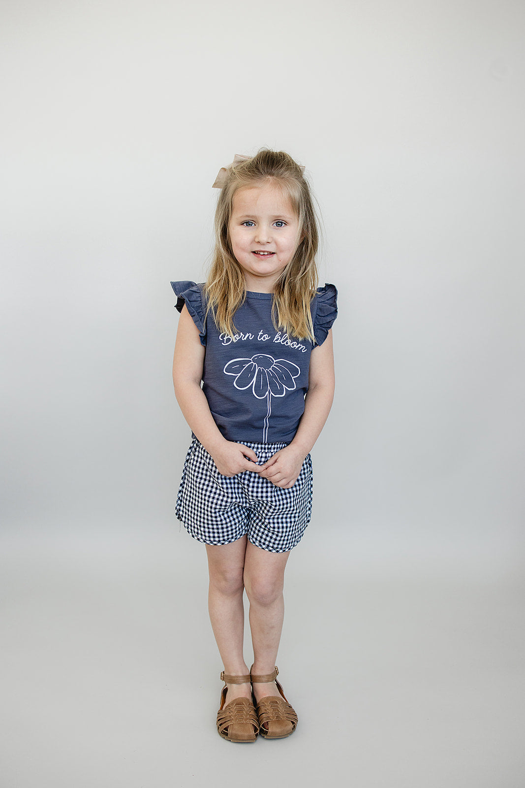 Born to Bloom Flower Ruffle Tee