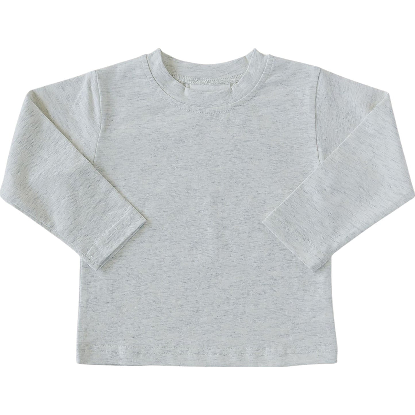 Heather Grey Long Sleeve Cotton Tee Top