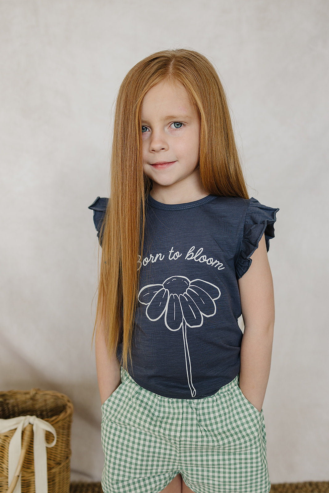 Born to Bloom Flower Ruffle Tee