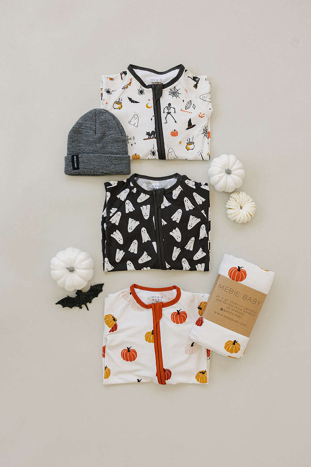 Halloween Bamboo Zipper Romper