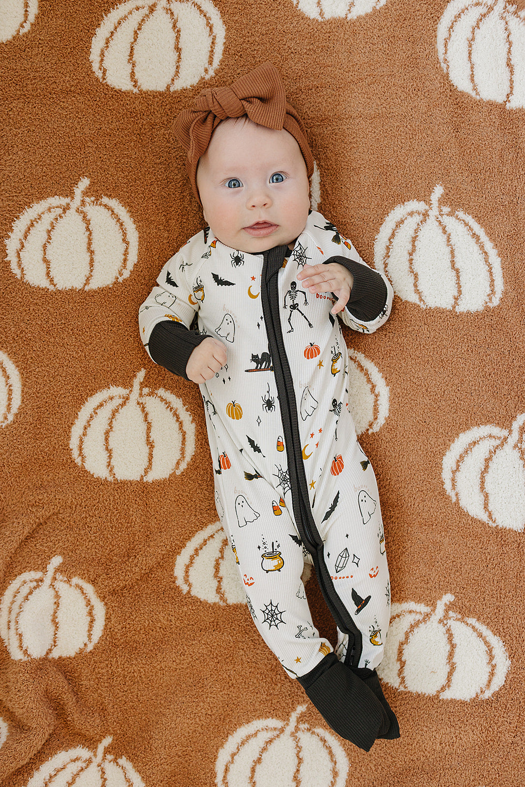 Halloween Bamboo Zipper Romper