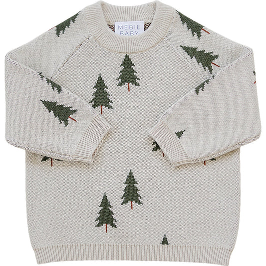 Pine Tree Knit Sweater Top