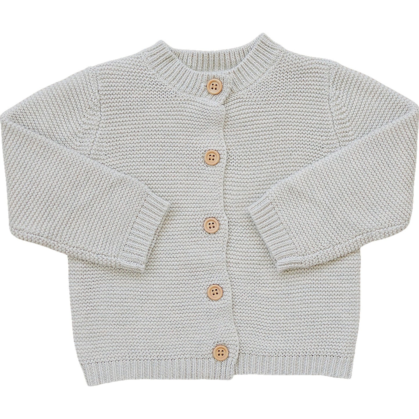 Oatmeal Knit Button Down Cardigan Top