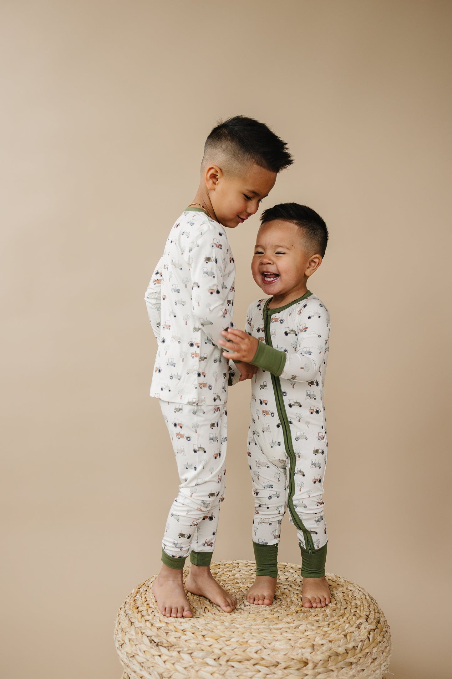 Tiny Tractors Bamboo Zippy Pajamas Romper