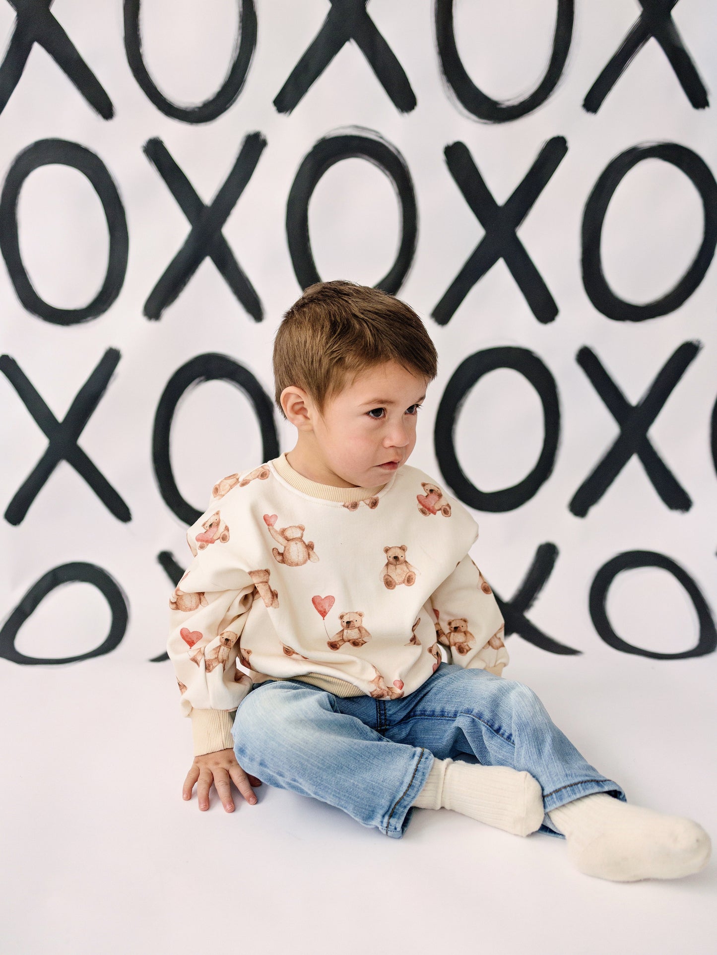 Teddy-Gram Crewneck Sweatshirt Top
