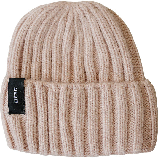 Light Pink Chunky Knit Beanie