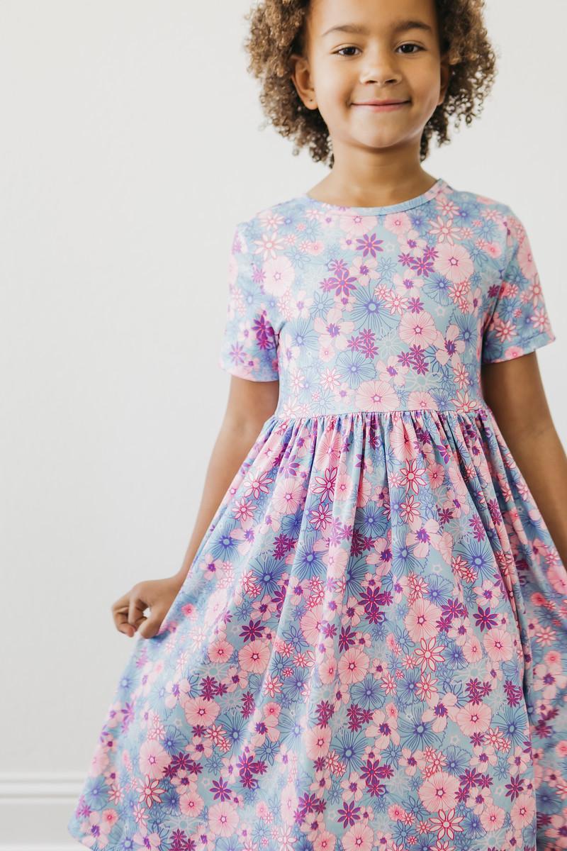 Love Blooms Floral S/S Twirl Dress