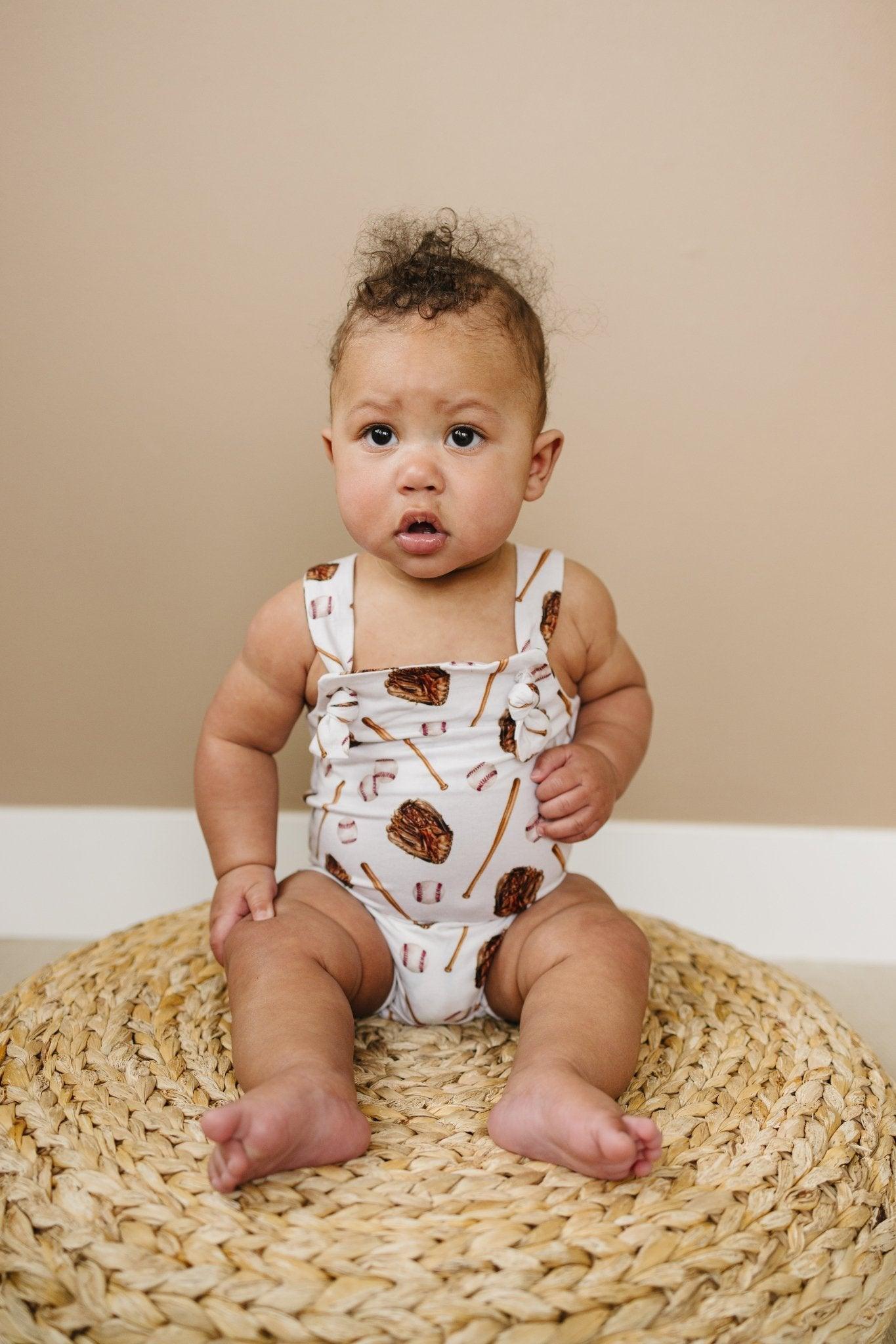 Grand Slam Bamboo Knotted Shortalls Romper