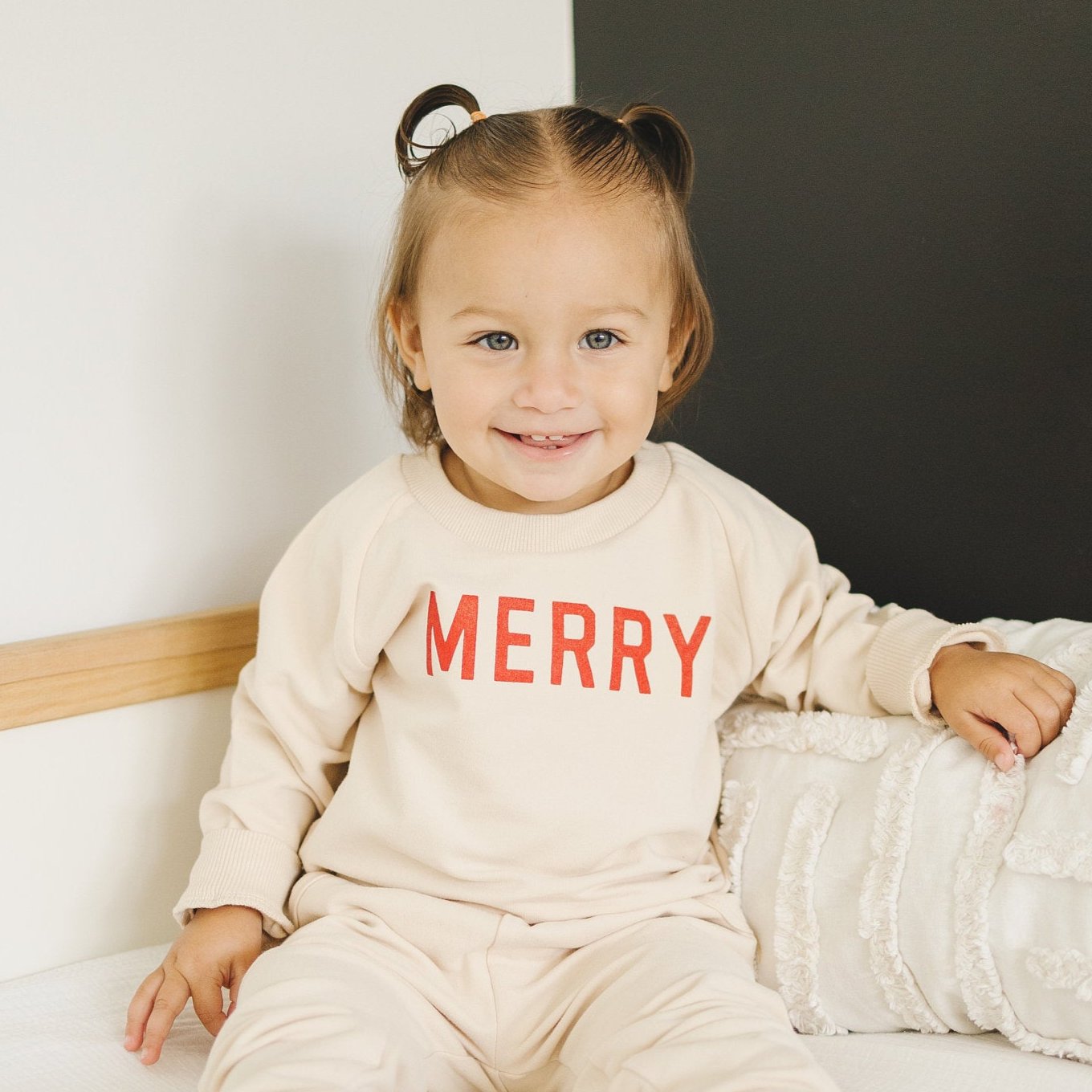 Merry Organic Cotton Crewneck Sweatshirt - Natural