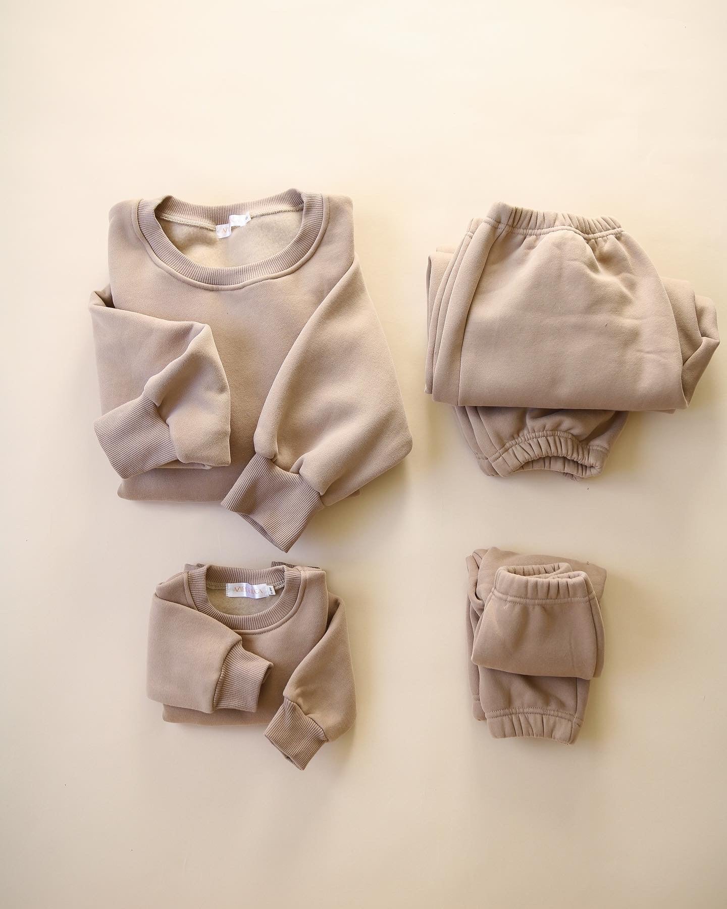 Baby Toddler Kids Fleece Sweat Set Outfit | Earthy Tones