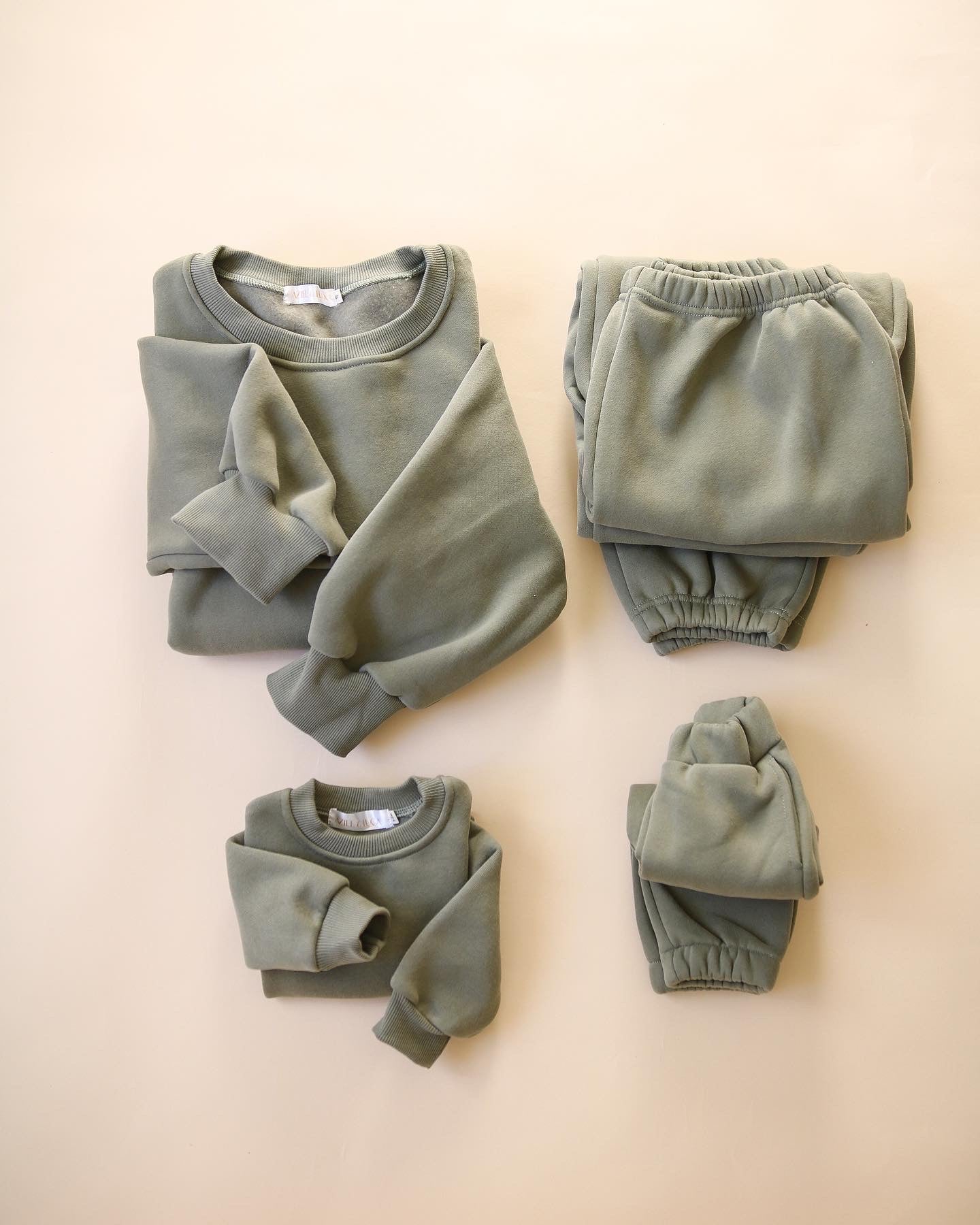 Baby Toddler Kids Fleece Sweat Set Outfit | Earthy Tones