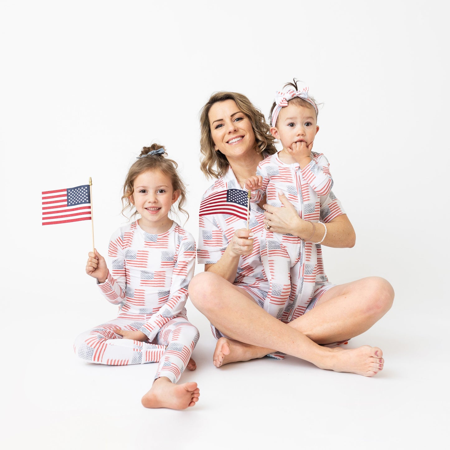 American Flag Two-Piece Long Set