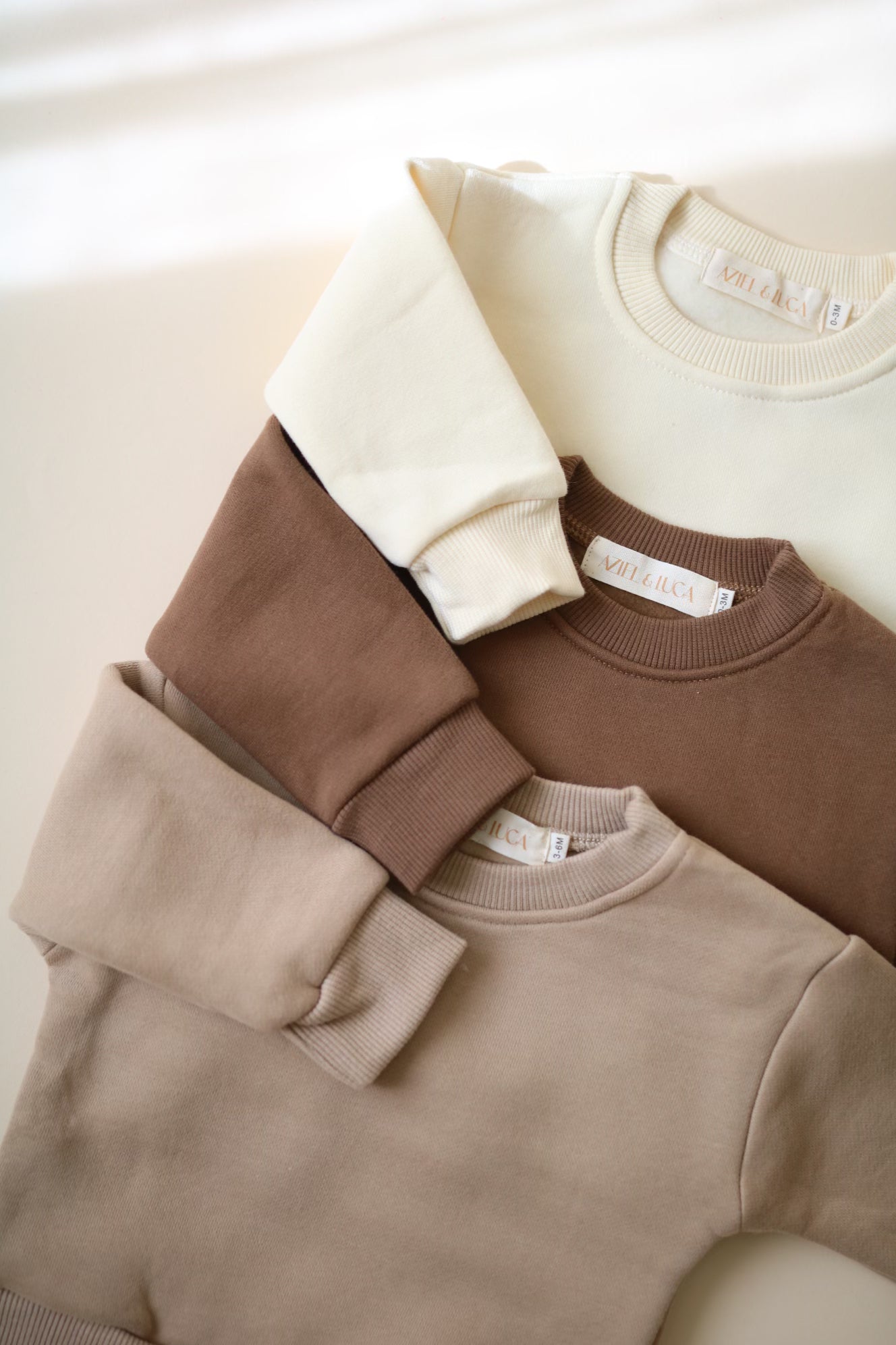 Baby Toddler Kids Fleece Sweat Set Outfit | Earthy Tones