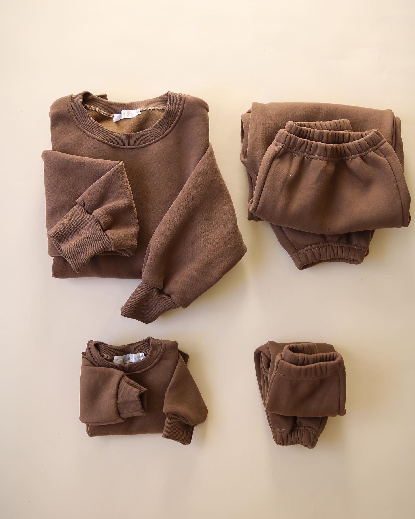 Baby Toddler Kids Fleece Sweat Set Outfit | Earthy Tones