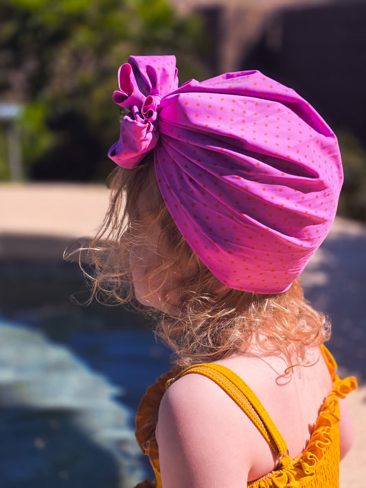 Penny Lane | Taffeta & Red Polka | Swim Headwrap