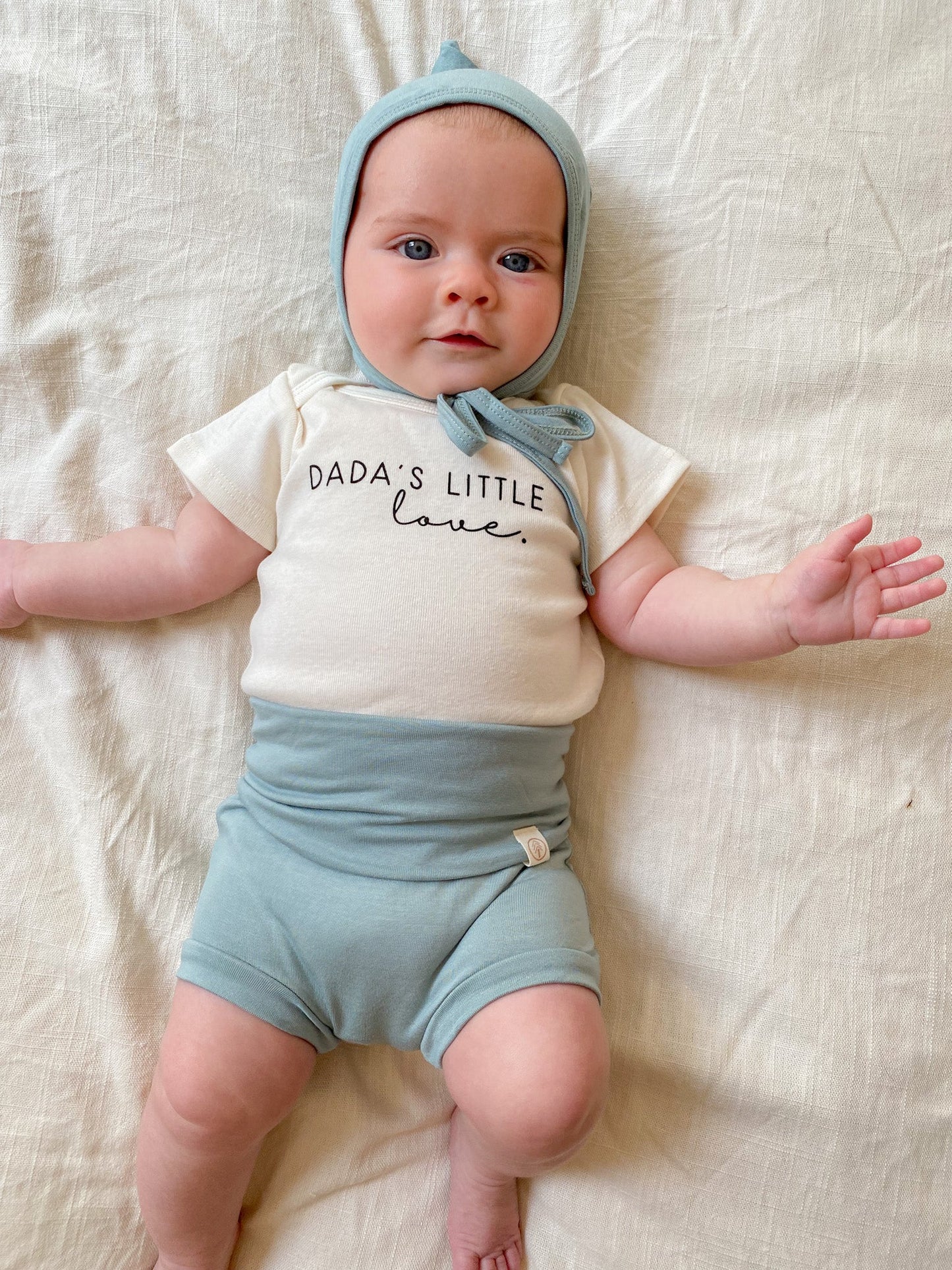 Dada's Little Love Organic Cotton Baby Bodysuit Short Sleeve