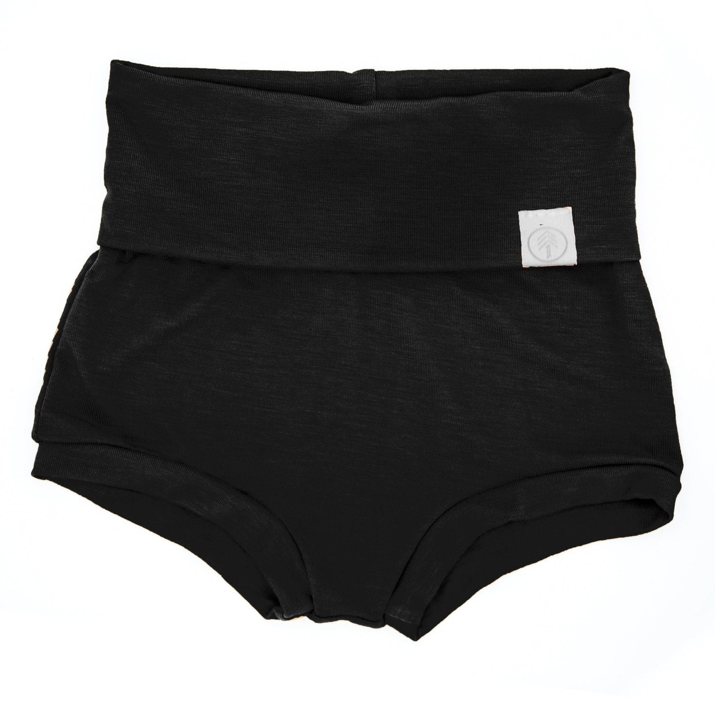 SIZE 5T | Fold Over Bloomers | Black | Bamboo