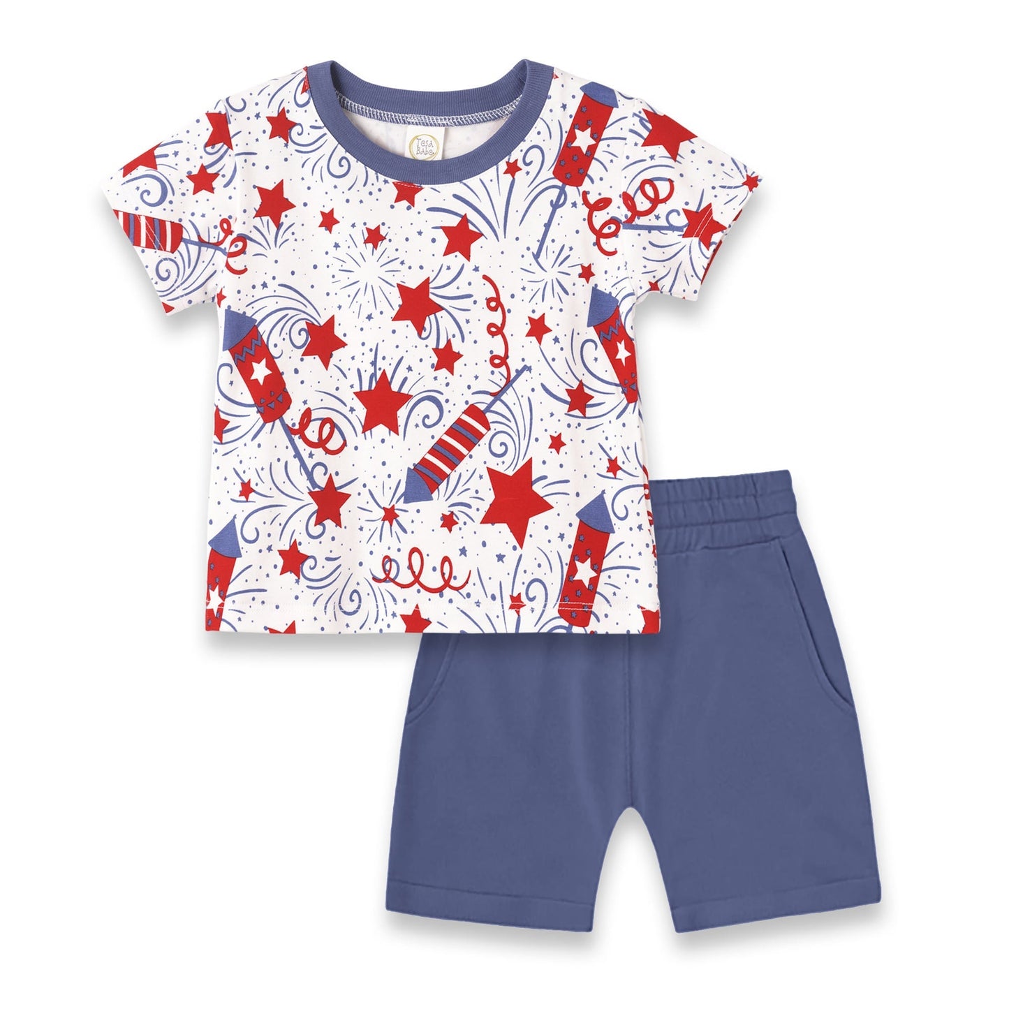 Patriotic Boy's Tee & Shorts Set