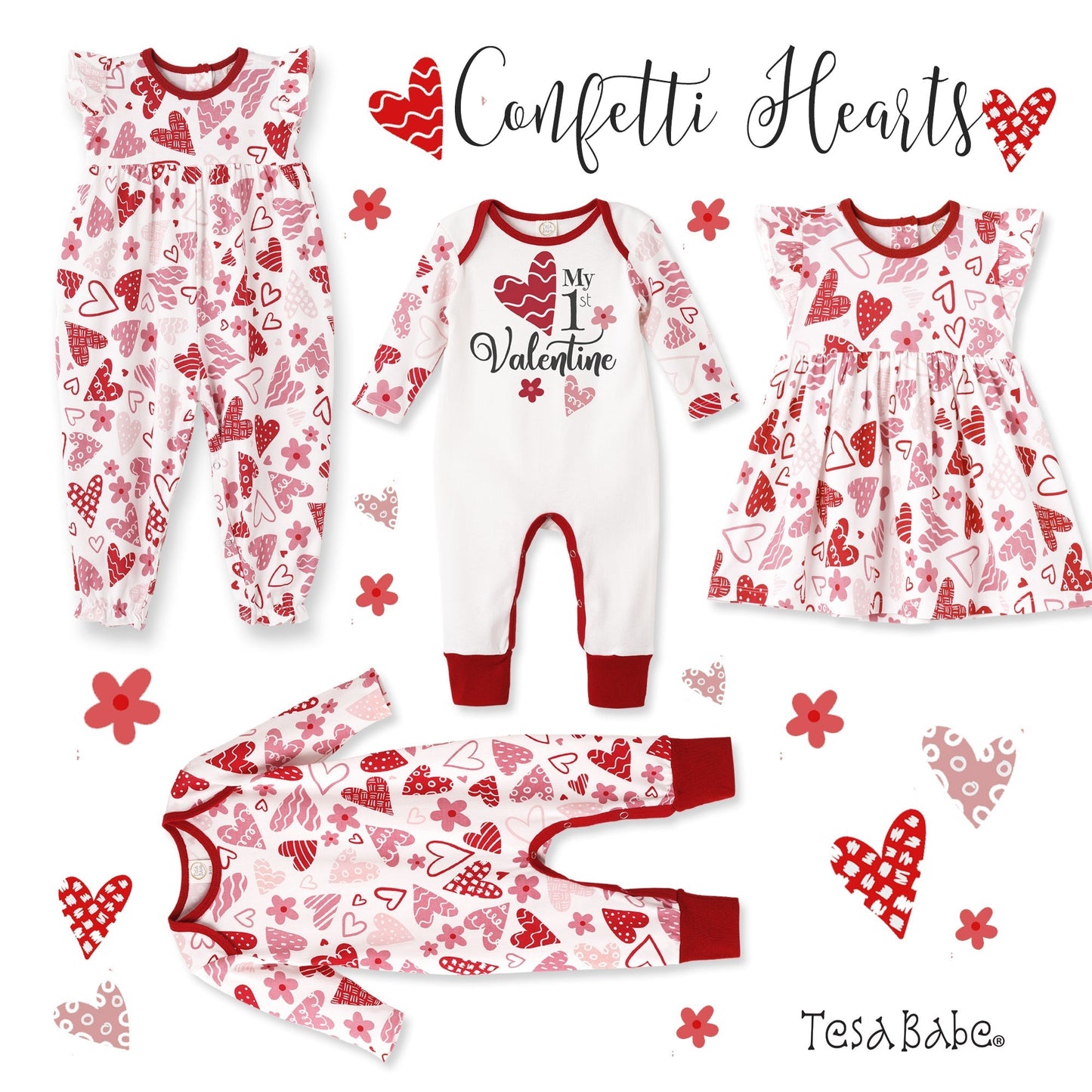 Hearts Valentine Romper