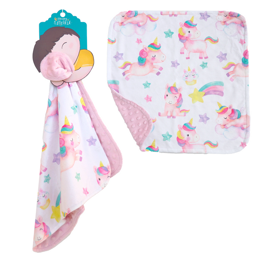 Mini Minky - Unicorns Blanket