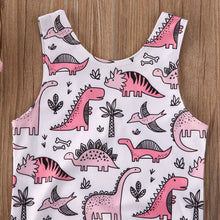 Load image into Gallery viewer, Toddler Baby Girl Summer Swimwear Dinosaur Print Bathing Suit
