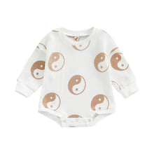Load image into Gallery viewer, Infant Baby Boy Girl Ying Yang Print Long Sleeve Bubble Romper
