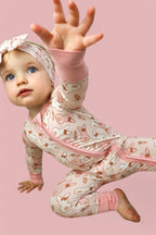 BUNNIES AND BOWS DREAM ZIPPER ROMPER