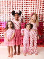 BUBBLEGUM CHECKERS DREAM ZIPPER ROMPER