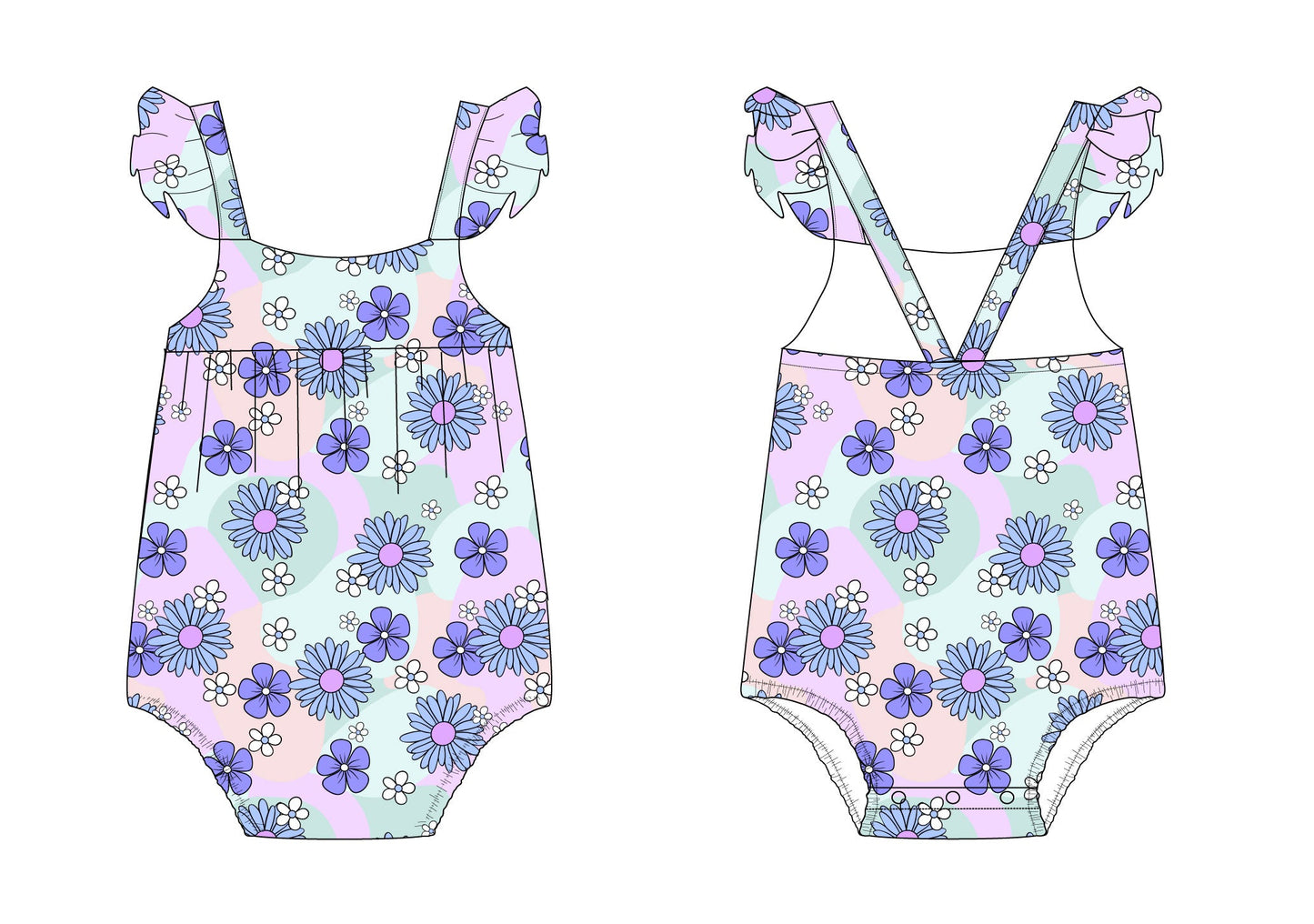 Blake - Floral Bubble Romper