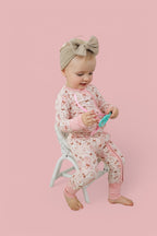 BUNNIES AND BOWS DREAM ZIPPER ROMPER