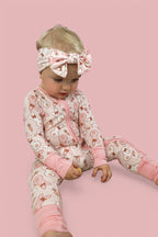 BUNNIES AND BOWS DREAM ZIPPER ROMPER