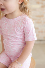 Pink Toile - Floral Short Set