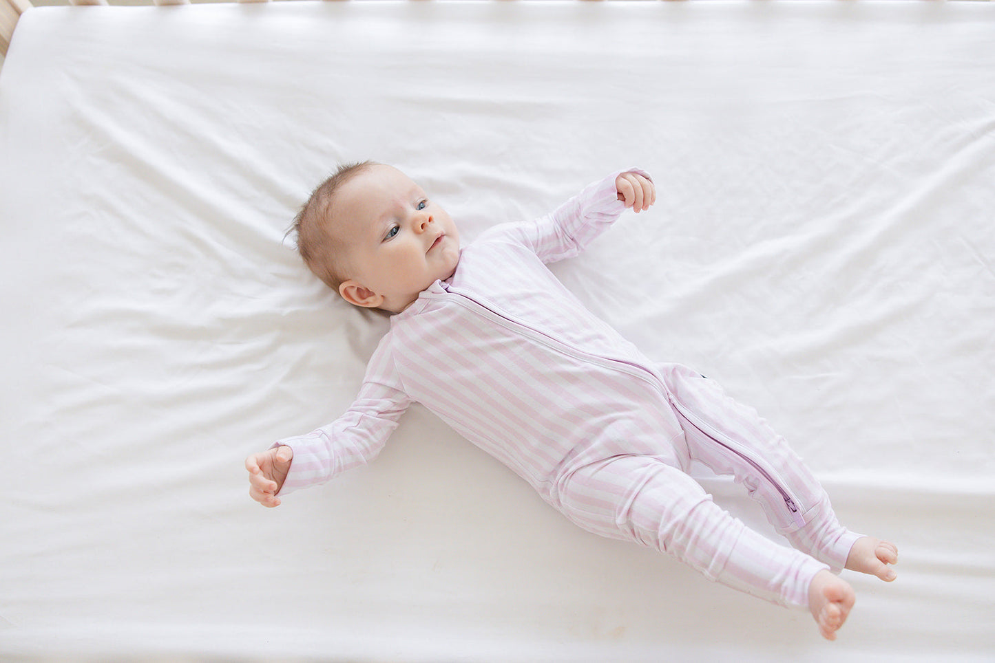 Pink Stripes - Zippy Zipper Romper