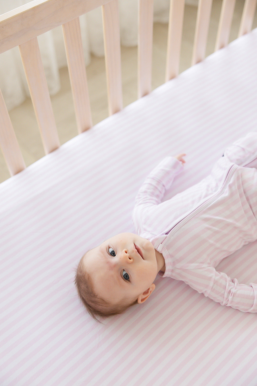 Pink Stripes - Zippy Zipper Romper