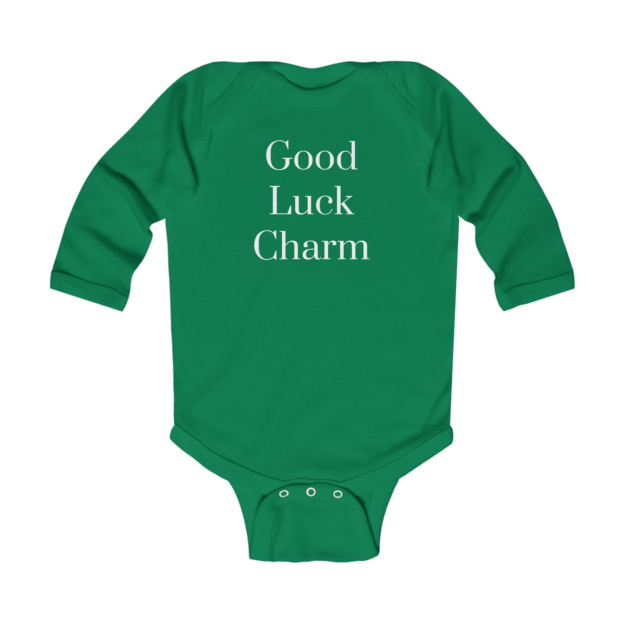Good Luck Charm Infant Long Sleeve Bodysuit - St. Patrick's Day Baby Outfit