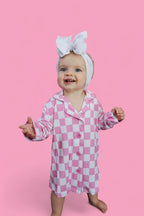 BUBBLEGUM CHECKERS GIRL'S DREAM GOWN
