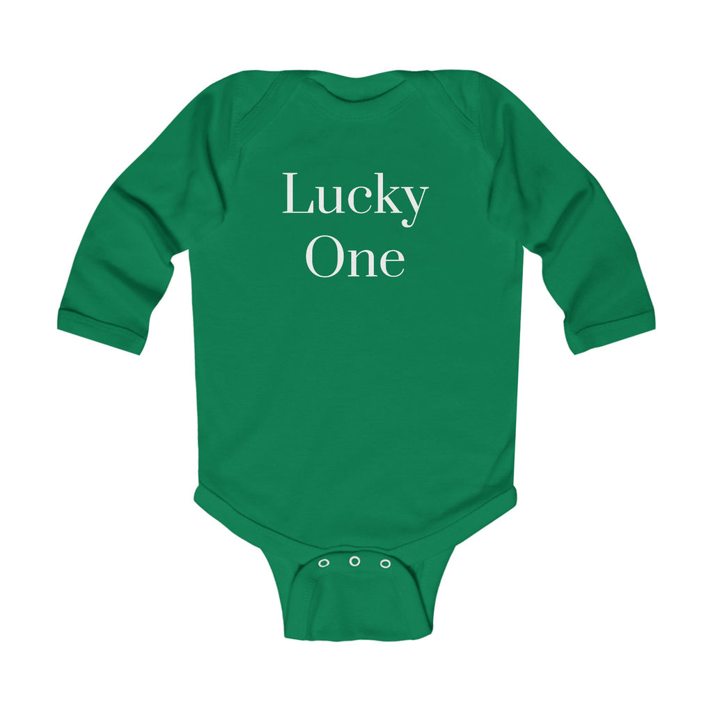 Lucky One Infant Long Sleeve Bodysuit - St. Patrick's Day Baby Outfit