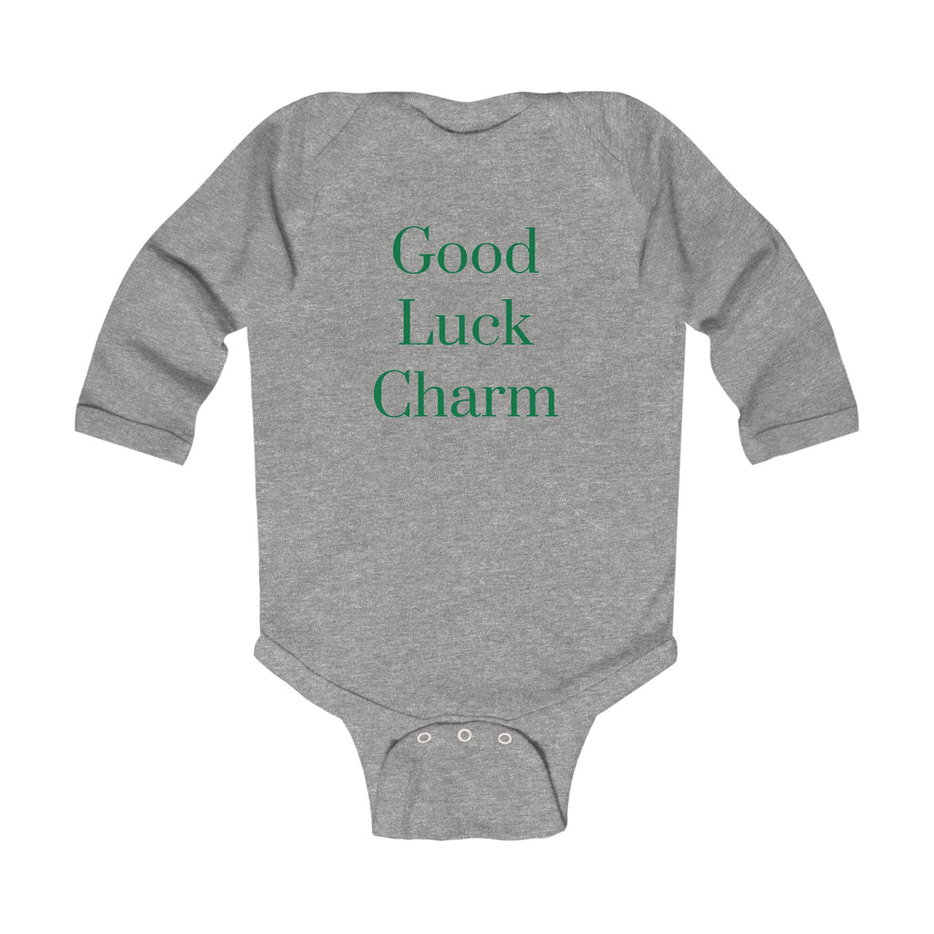 Good Luck Charm Infant Long Sleeve Bodysuit - St. Patrick's Day Baby Outfit