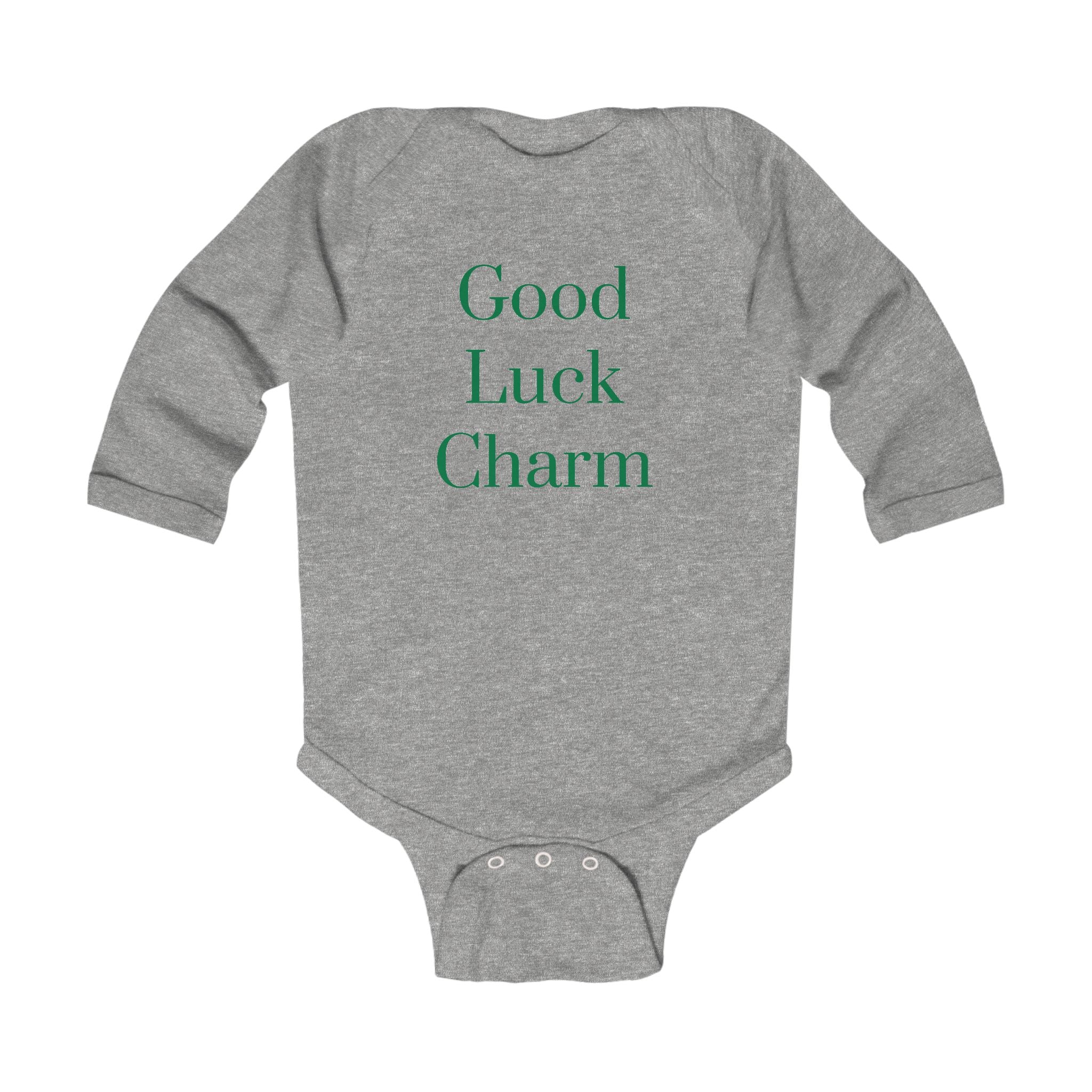 Good Luck Charm Infant Long Sleeve Bodysuit - St. Patrick's Day Baby Outfit