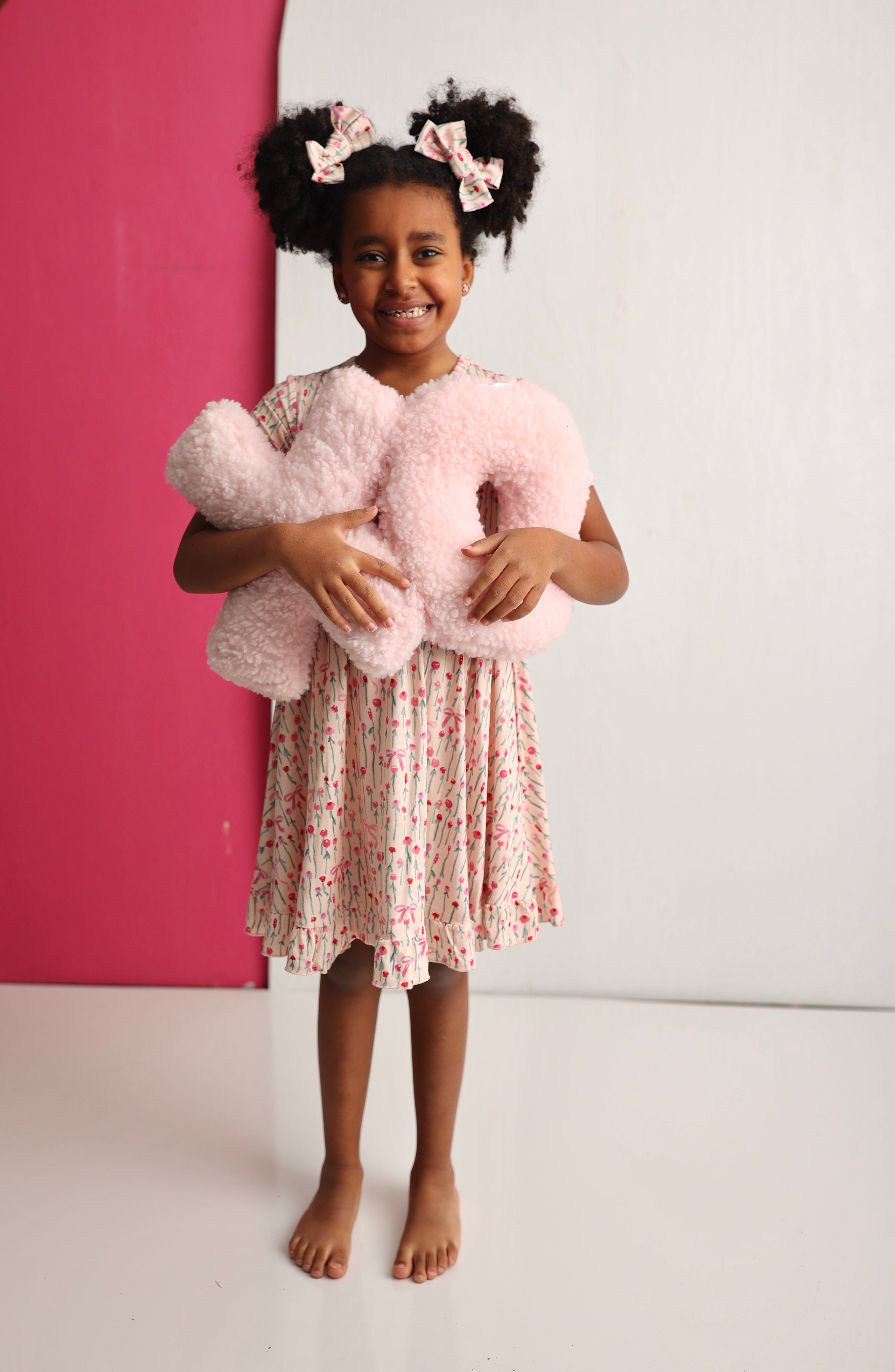 BLOOMS & BOWS FLORAL DREAM RUFFLE DRESS