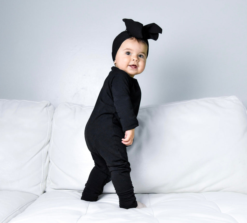 BLACK DREAM ZIPPER ROMPER