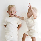 Double Gauze linen Shorts Set
