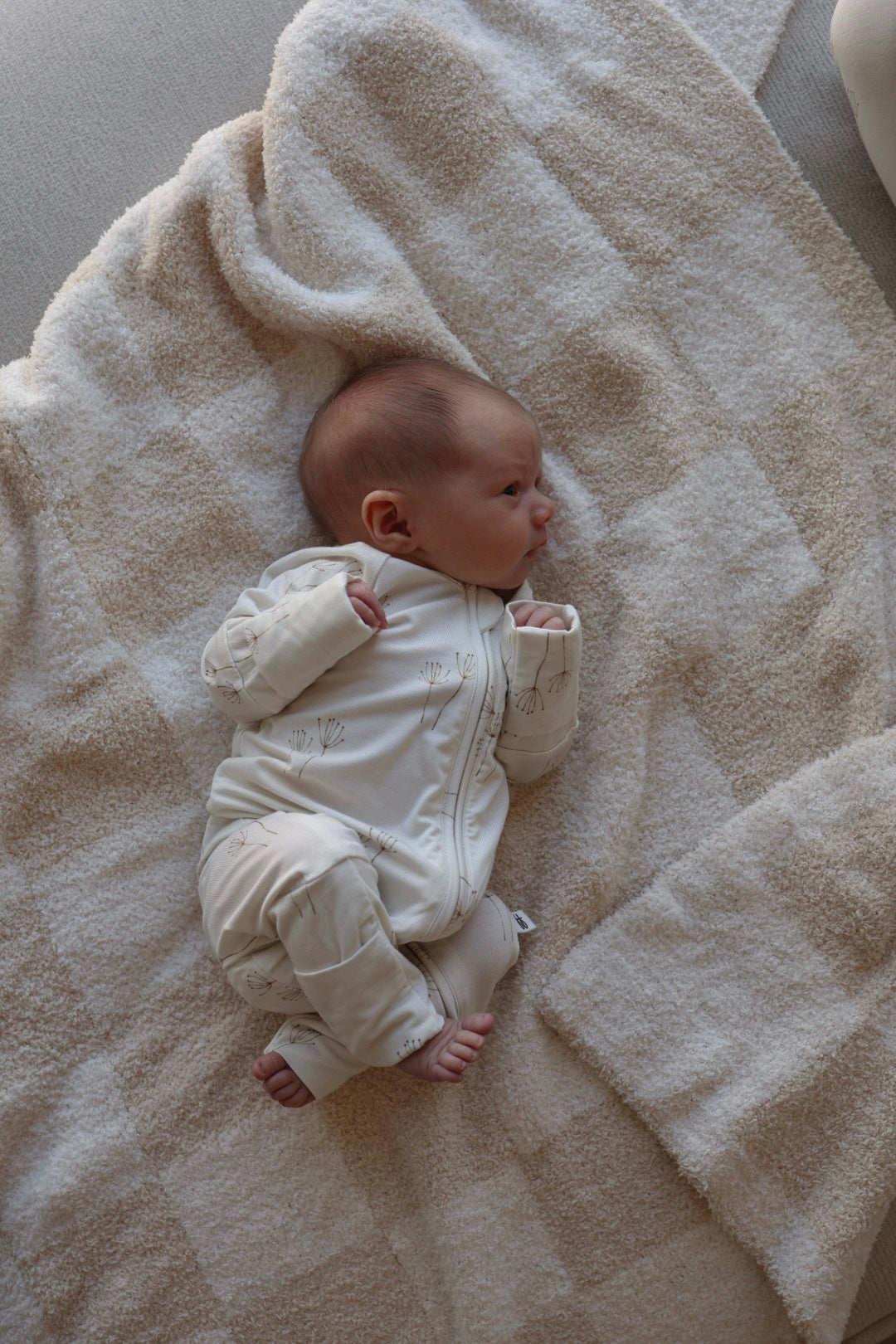 Bamboo Zip Pajamas Floral Romper | Dandelion