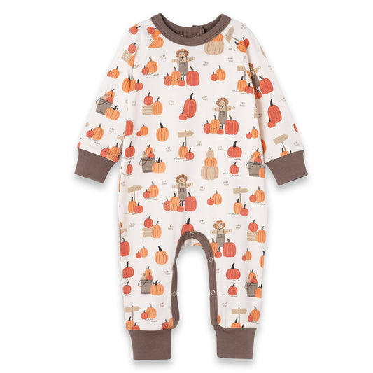 Pumpkin Patch Baby Romper – Bamboo Fall One-Piece Outfit