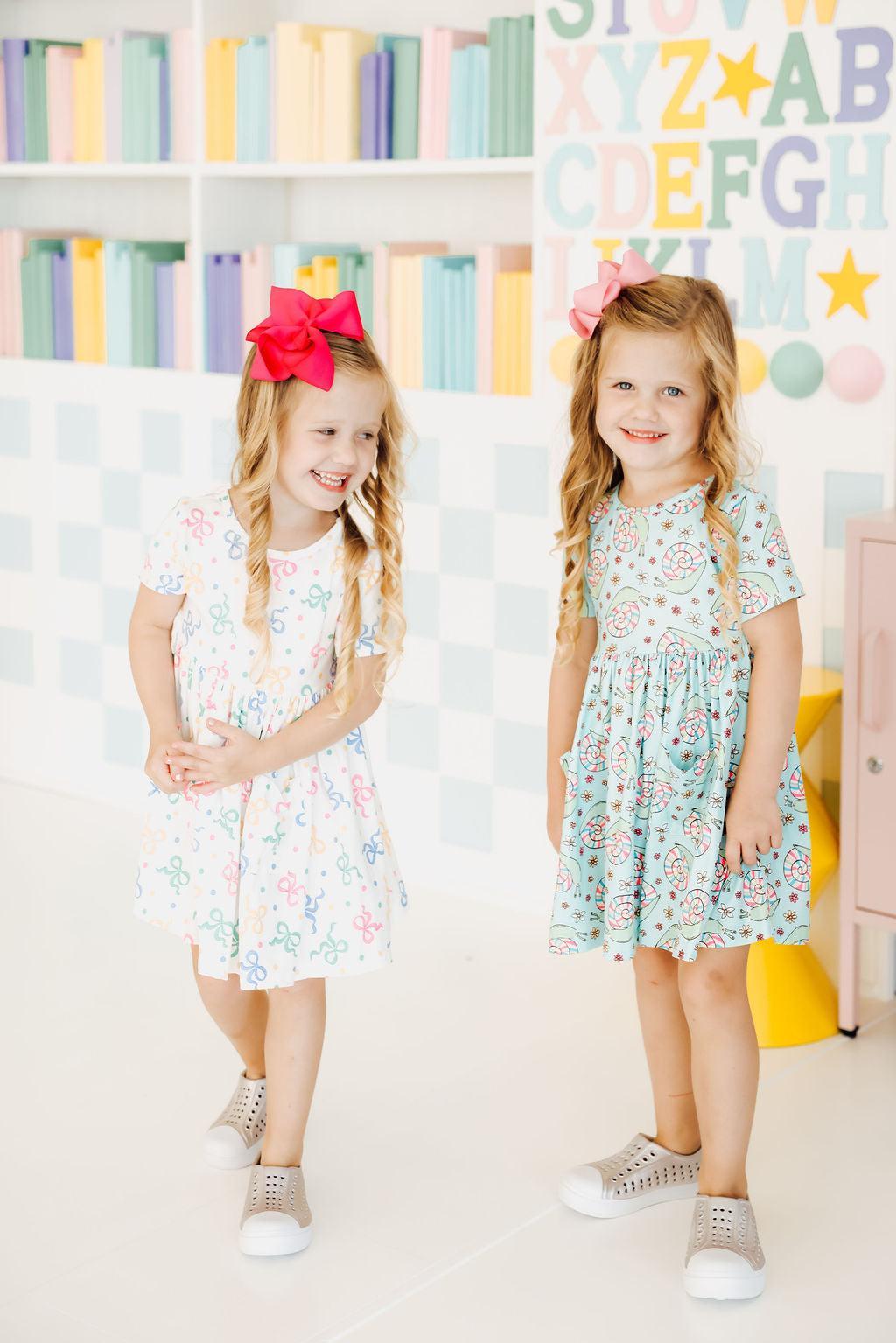 SALE Tied in Love S/S Pocket Twirl Dress